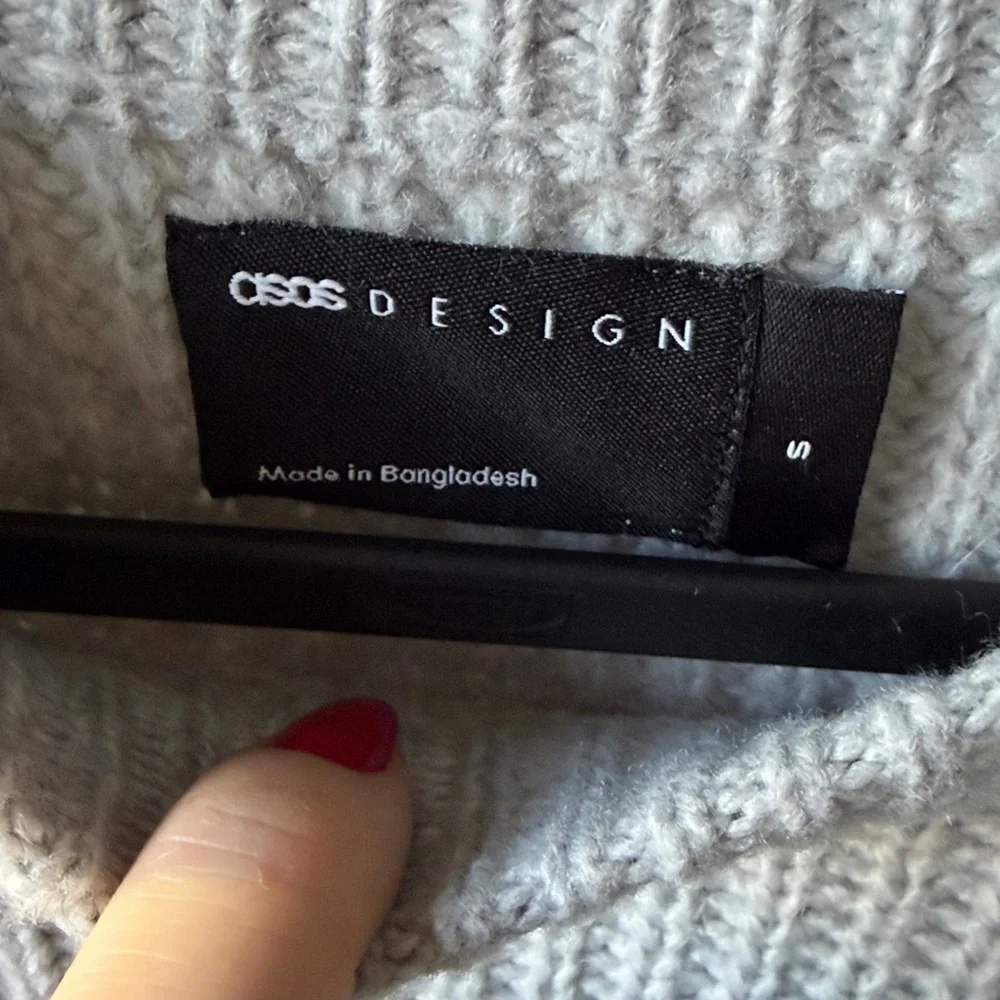 ASOS Cream Ribbed Sweater - Picture 5 of 7